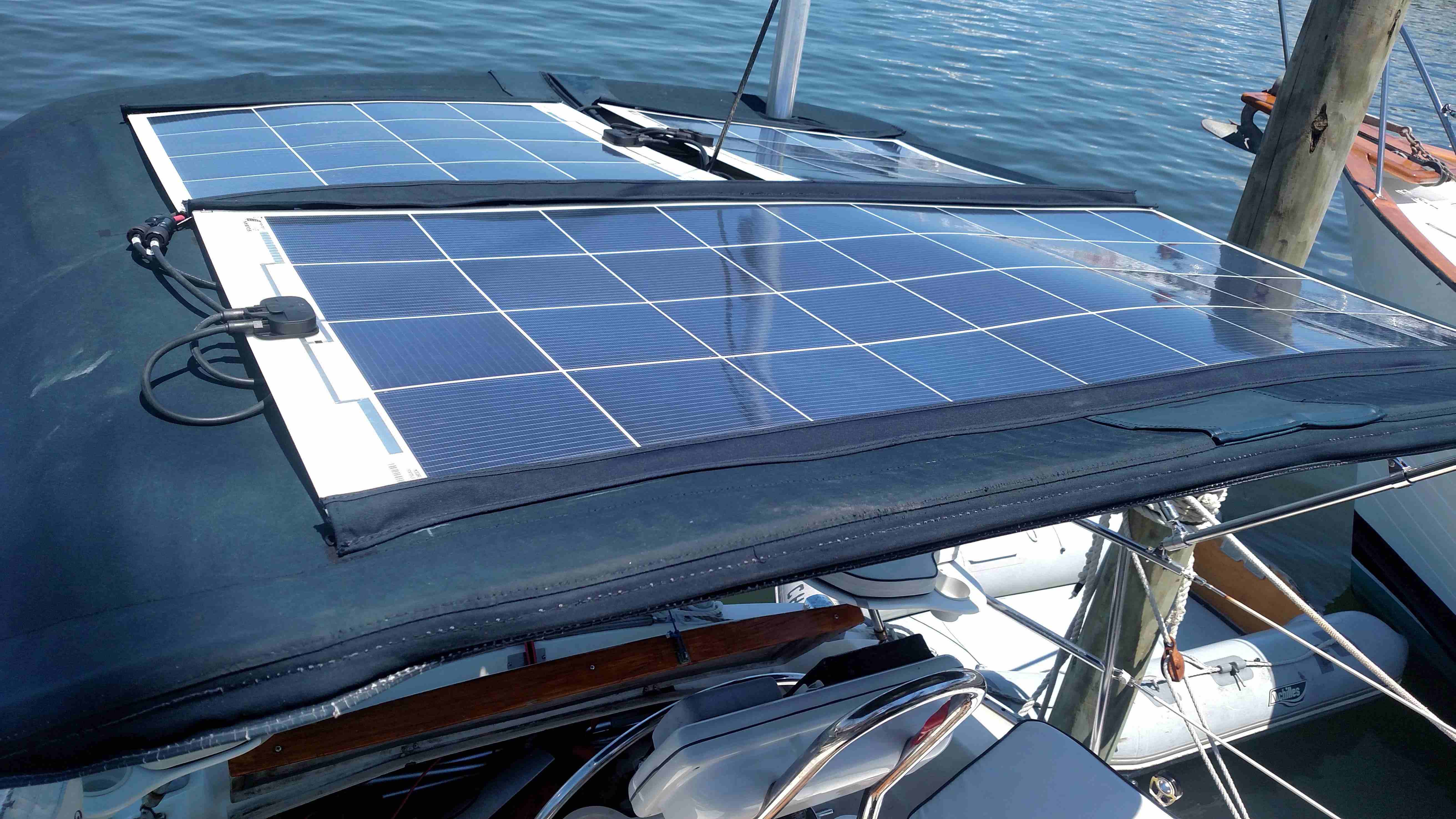 Bimini Mounted Solar - what to get? | Catalina 36/375 International ...